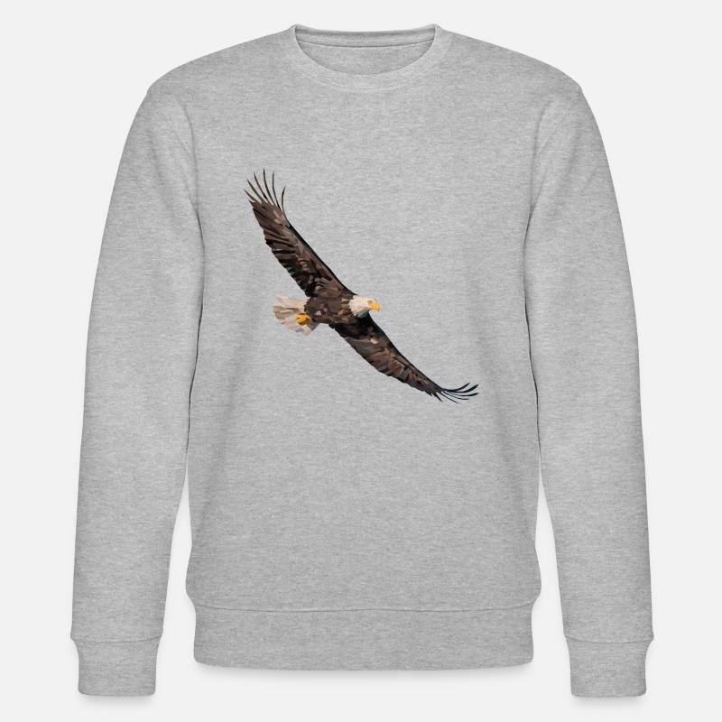 Bald Eagle - Stanley/Stella CHANGER Unisex Organic Sweatshirt - heather grey
