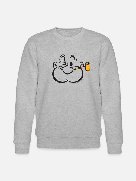 Popeye Winking Costume - Stanley/Stella CHANGER Unisex Organic Sweatshirt - heather grey
