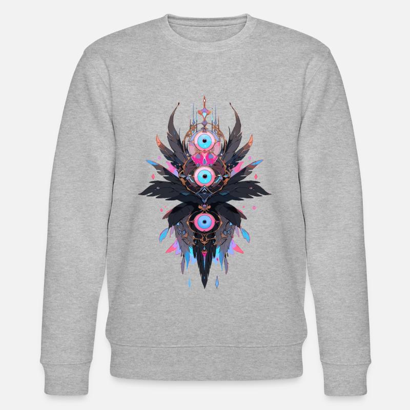 Traumfänger #9 - Stanley/Stella Unisex Bio-Sweatshirt CHANGER  - Grau meliert