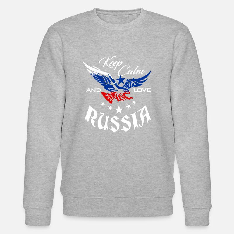 Russie - Sweat bio CHANGER Stanley/Stella Unisexe - gris chiné