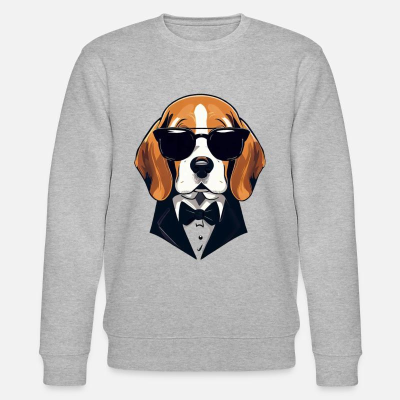Beagle Le modèle - Sweat bio CHANGER Stanley/Stella Unisexe - gris chiné