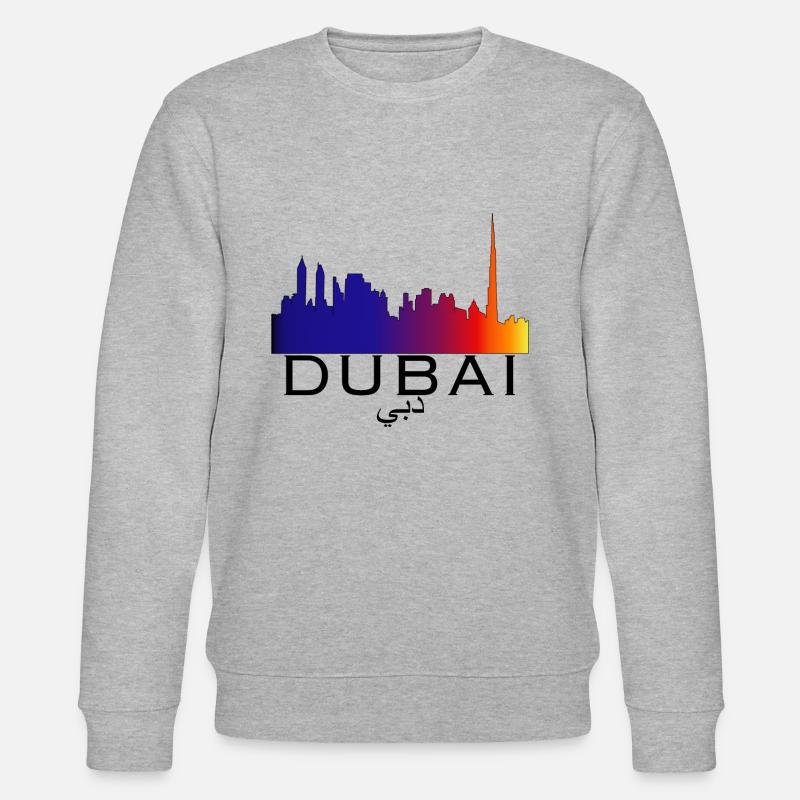 Dubai Skyline - Stanley/Stella Unisex Bio-Sweatshirt CHANGER  - Grau meliert