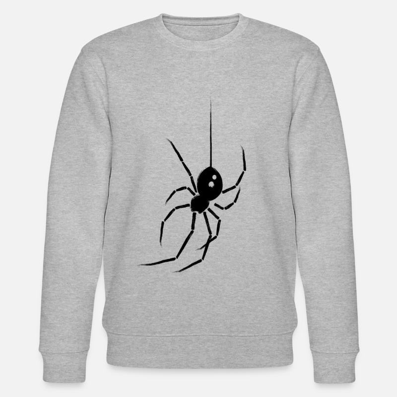 Spinne Schwarze Witwe - Stanley/Stella Unisex Bio-Sweatshirt CHANGER  - Grau meliert
