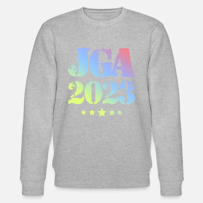 Jga 2023 Junggesellenabschied - Stanley/Stella Unisex Bio-Sweatshirt CHANGER  - Grau meliert