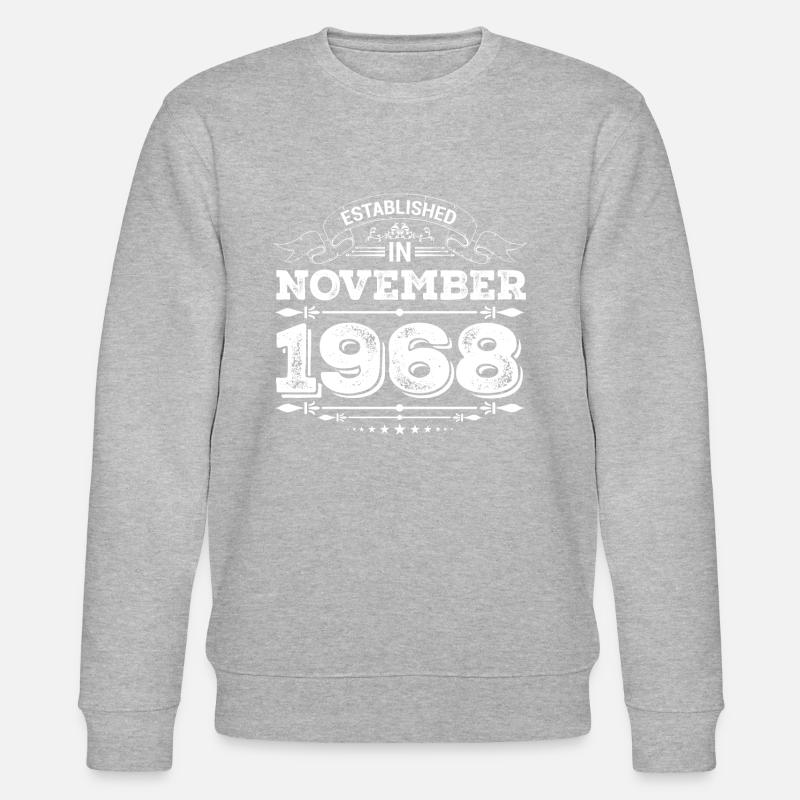 Established in November 1968 - Stanley/Stella Unisex Bio-Sweatshirt CHANGER  - Grau meliert