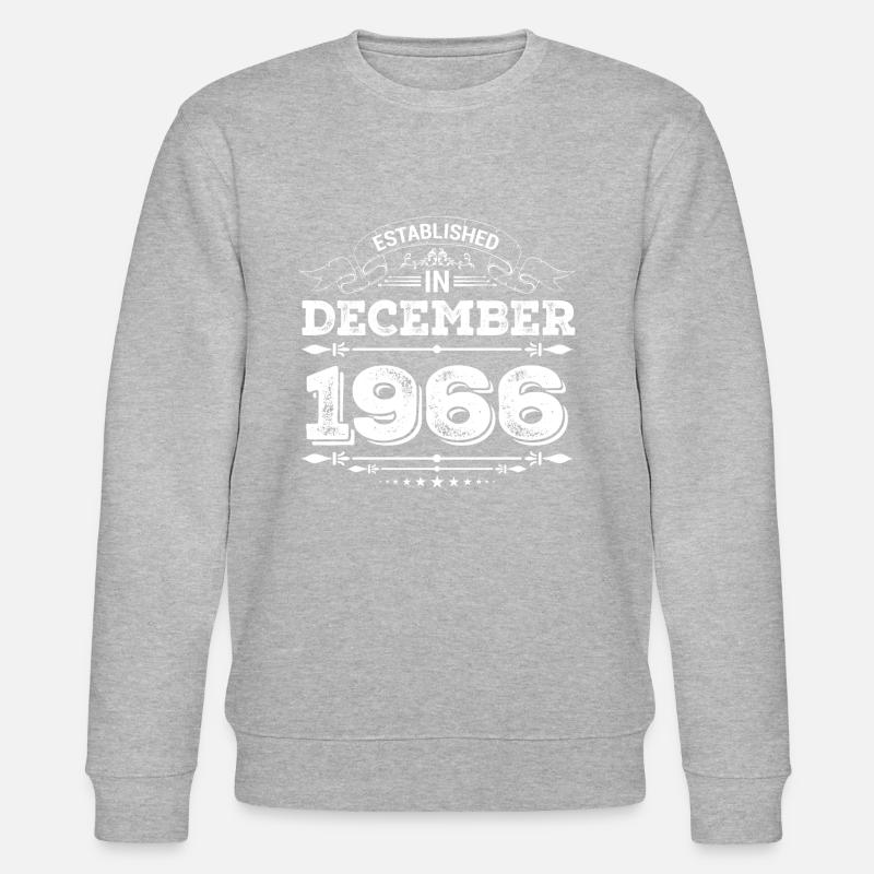Established in December 1966 - Stanley/Stella Unisex Bio-Sweatshirt CHANGER  - Grau meliert