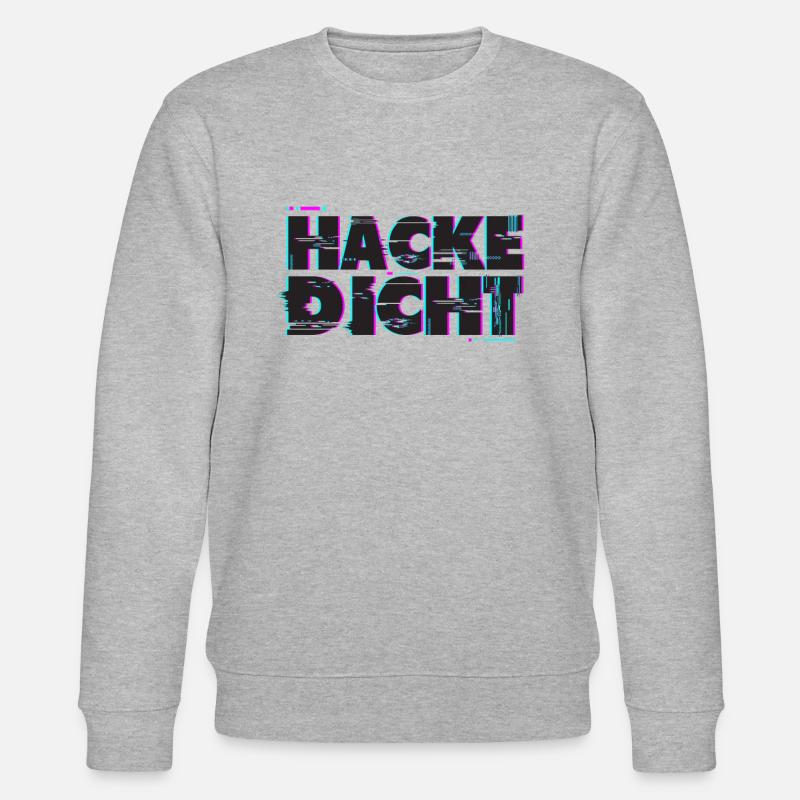 Hacke Dicht - Party - Stanley/Stella Unisex Bio-Sweatshirt CHANGER  - Grau meliert