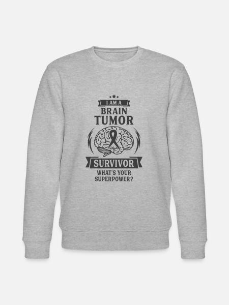 Hirntumor-Überlebender - Stanley/Stella Unisex Bio-Sweatshirt CHANGER  - Grau meliert