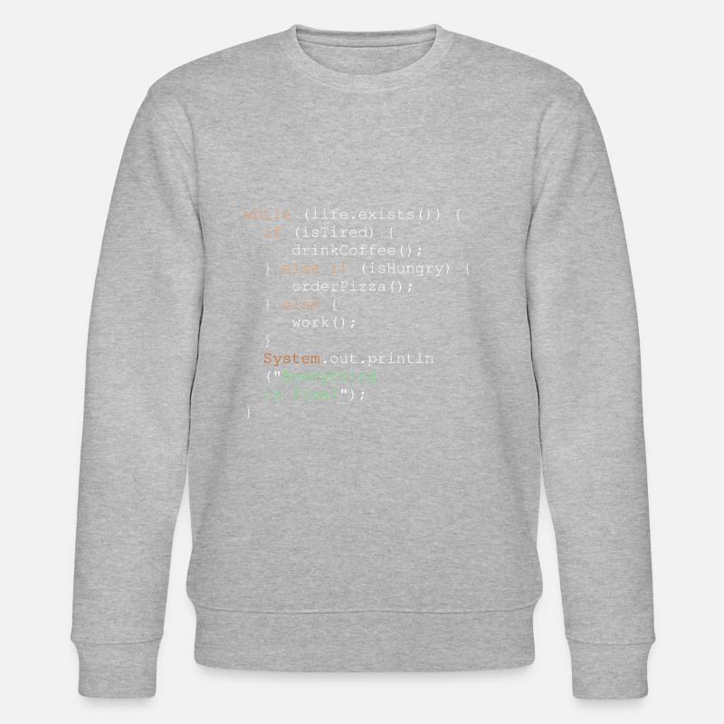 Programmierung, Programmierer und Programmcode - Stanley/Stella Unisex Bio-Sweatshirt CHANGER  - Grau meliert
