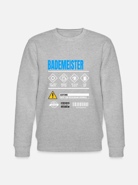 Bademeister Gebrauchsanweisung Warnhinweise - Stanley/Stella Unisex Bio-Sweatshirt CHANGER  - 