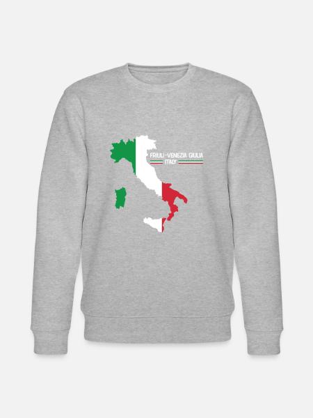 Friuli Venezia Italia Mappa Regione Italia Italia - Felpa ecologica unisex CHANGER di Stanley/Stella - grigio melange