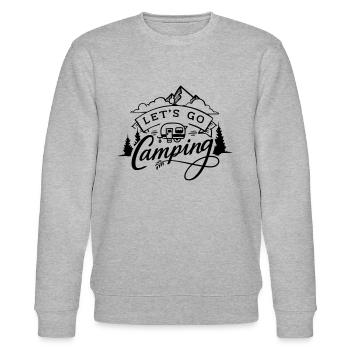 Let s go camping - Sweat bio CHANGER Stanley/Stella Unisexe - gris chiné - Devant - Nik (191cm) & Marisol (170cm)