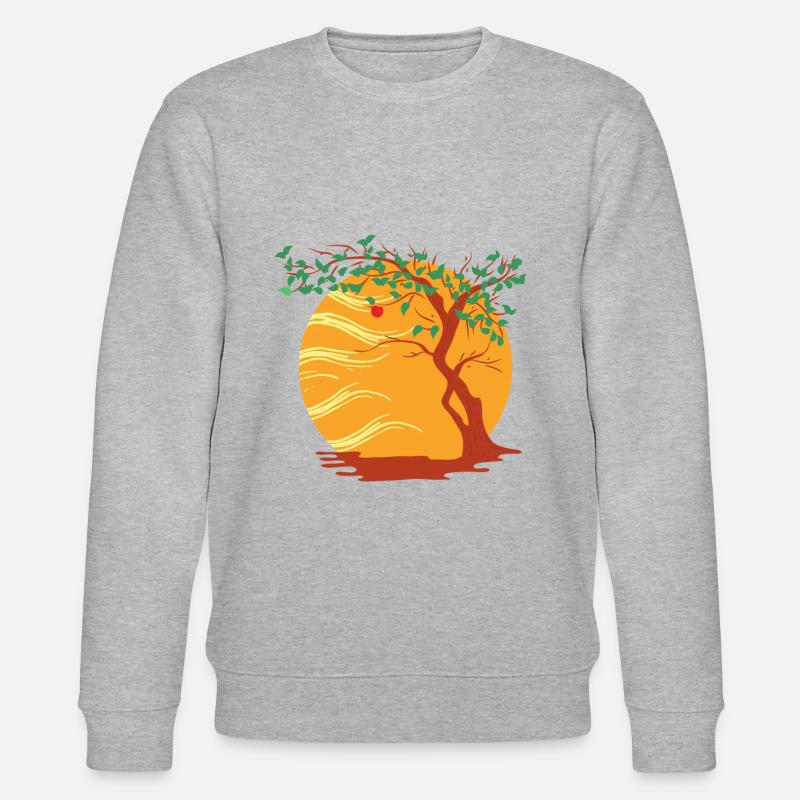 Herbstzeit Herbst Herbstanfang - Stanley/Stella Unisex Bio-Sweatshirt CHANGER  - Grau meliert