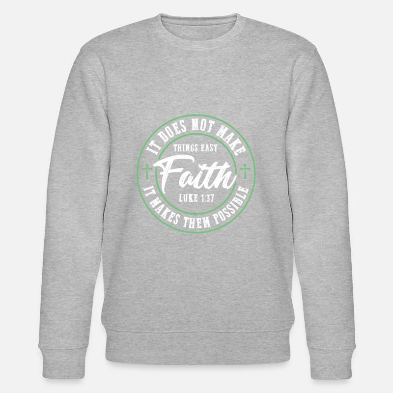 Parole de la Bible - Sweat bio CHANGER Stanley/Stella Unisexe - gris chiné