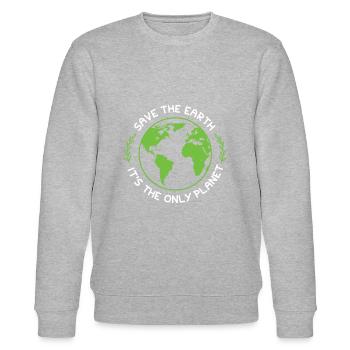 Protection du climat Protection de la nature - Sweat bio CHANGER Stanley/Stella Unisexe - gris chiné - Devant - Nik (191cm) & Marisol (170cm)