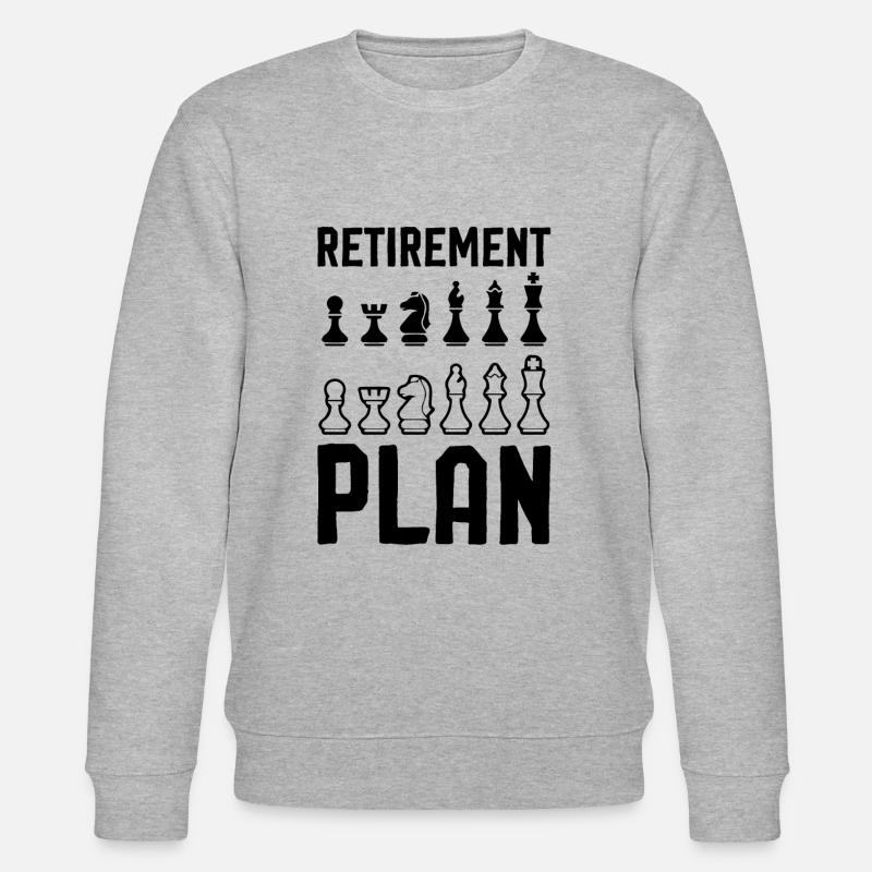 Chess Funny Chess - Stanley/Stella CHANGER Unisex Organic Sweatshirt - heather grey