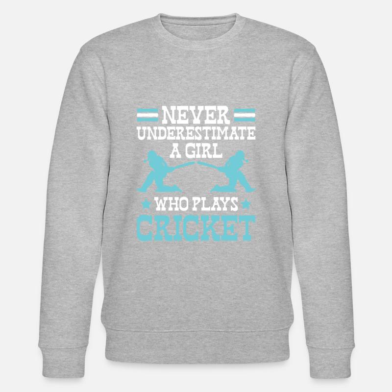 Cricket spiel - Stanley/Stella Unisex Bio-Sweatshirt CHANGER  - Grau meliert