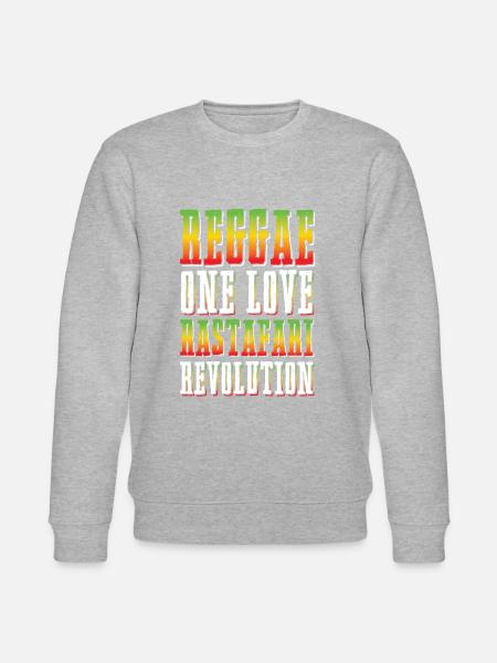 Reggae music Rastafarian - Stanley/Stella CHANGER Unisex Organic Sweatshirt - heather grey