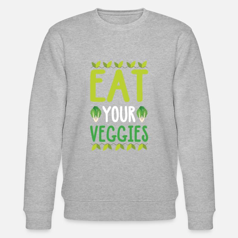 Gemüse Vegetable spruch - Stanley/Stella Unisex Bio-Sweatshirt CHANGER  - Grau meliert