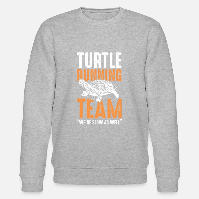 Schildkröte Rennen - Stanley/Stella Unisex Bio-Sweatshirt CHANGER  - Grau meliert
