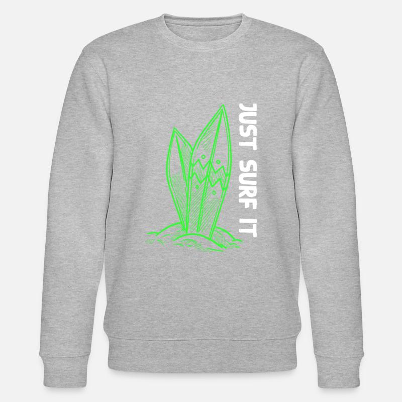 Surf planche de surf - Sweat bio CHANGER Stanley/Stella Unisexe - gris chiné