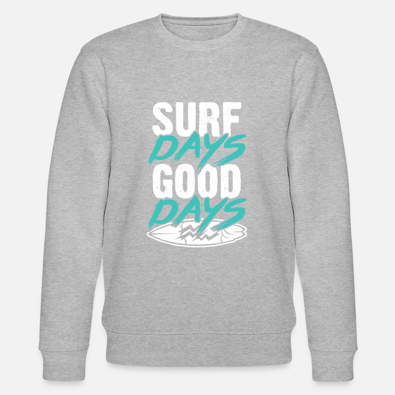 Surfing Surf - Stanley/Stella CHANGER Unisex Organic Sweatshirt - heather grey