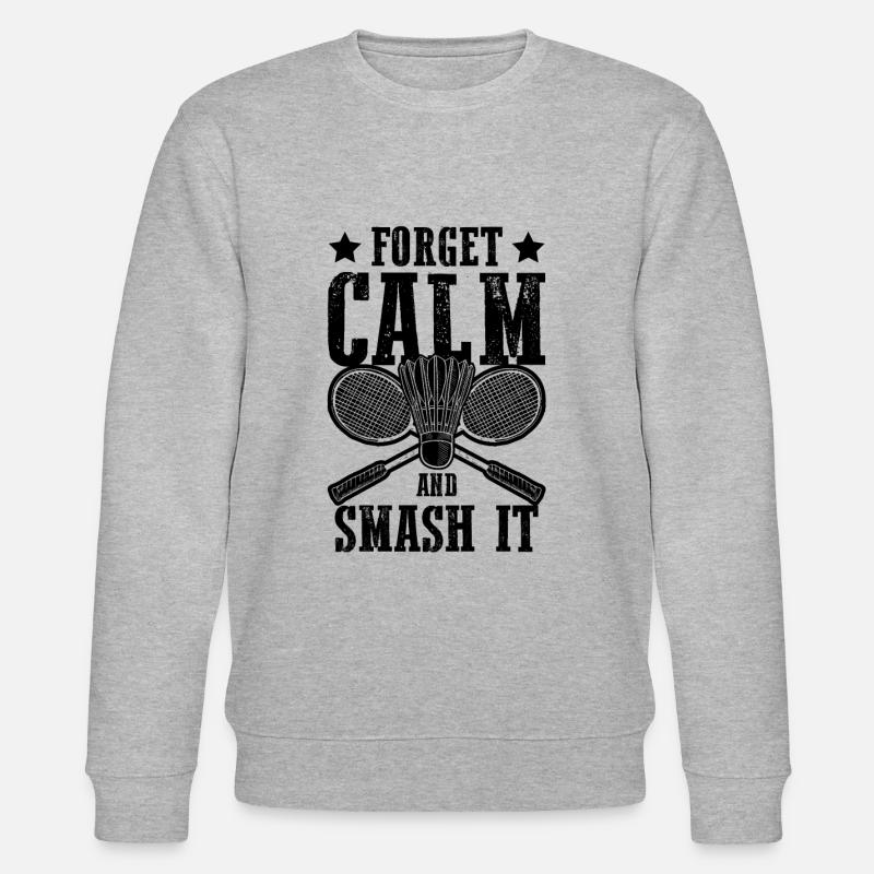 Badmintonschläger Badminton - Stanley/Stella Unisex Bio-Sweatshirt CHANGER - Grau meliert