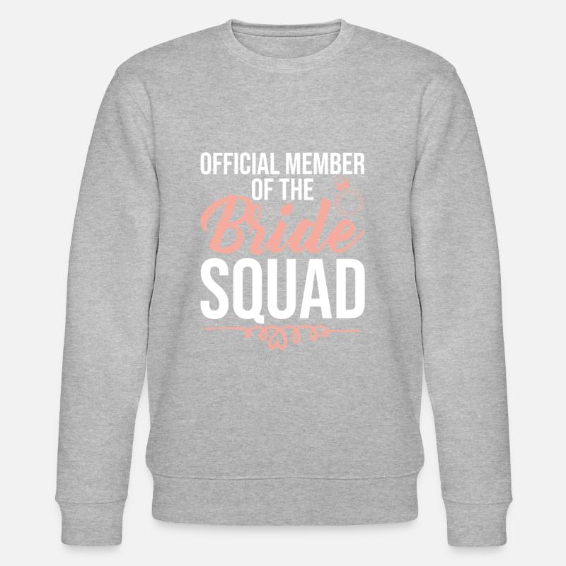 Bride Squad Member - Stanley/Stella Unisex Bio-Sweatshirt CHANGER  - Grau meliert