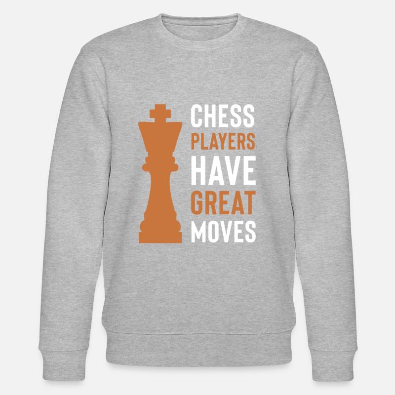 Spiel Schach Spieler - Stanley/Stella Unisex Bio-Sweatshirt CHANGER  - Grau meliert