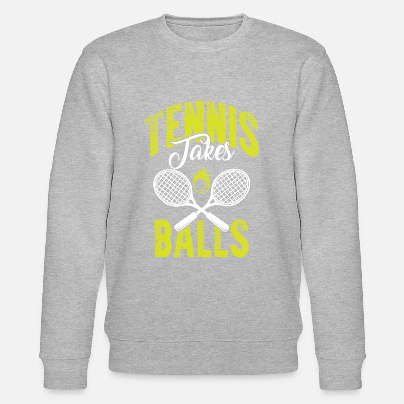 tennis lustig spruch - Stanley/Stella Unisex Bio-Sweatshirt CHANGER  - Grau meliert