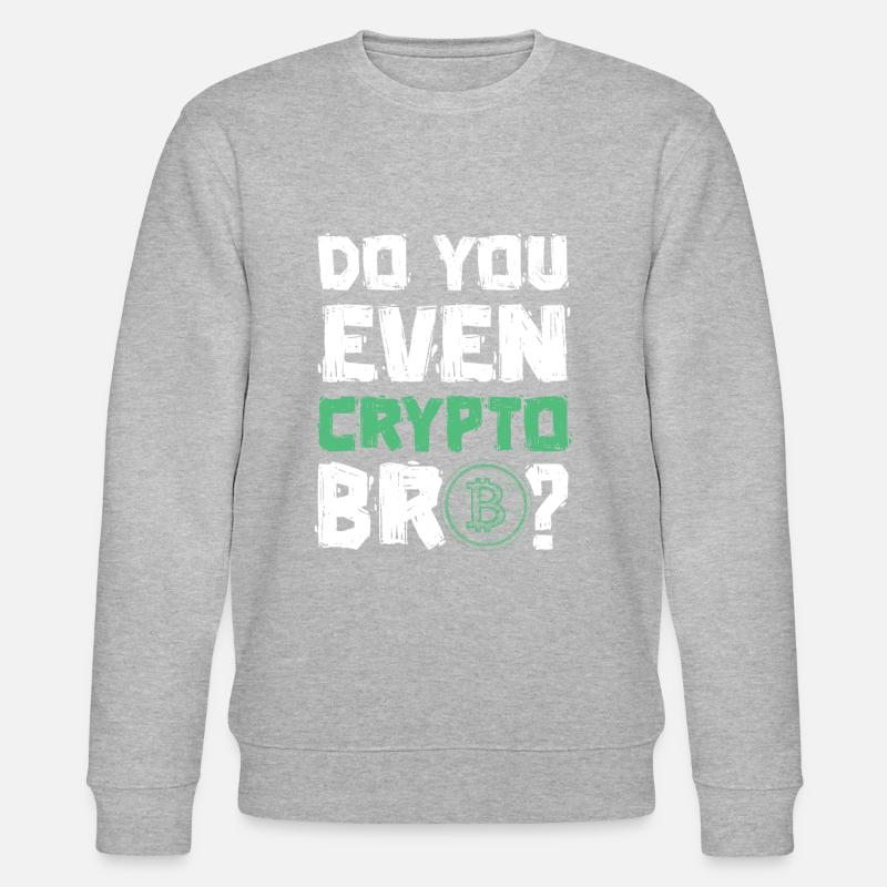 crypto spruch bitcoin - Stanley/Stella Unisex Bio-Sweatshirt CHANGER - Grau meliert