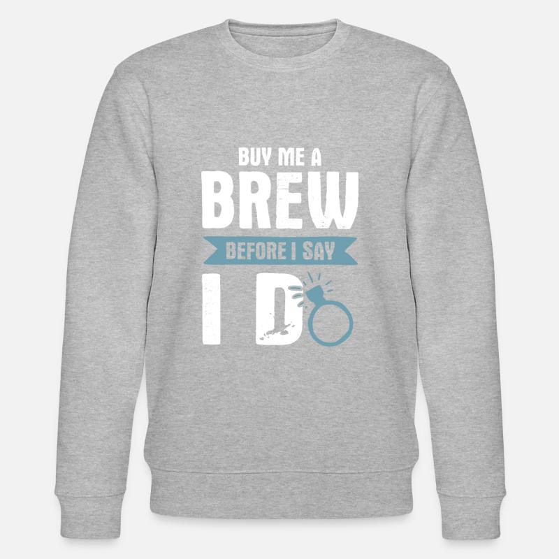 Bräutigam ring groom - Stanley/Stella Unisex Bio-Sweatshirt CHANGER - Grau meliert