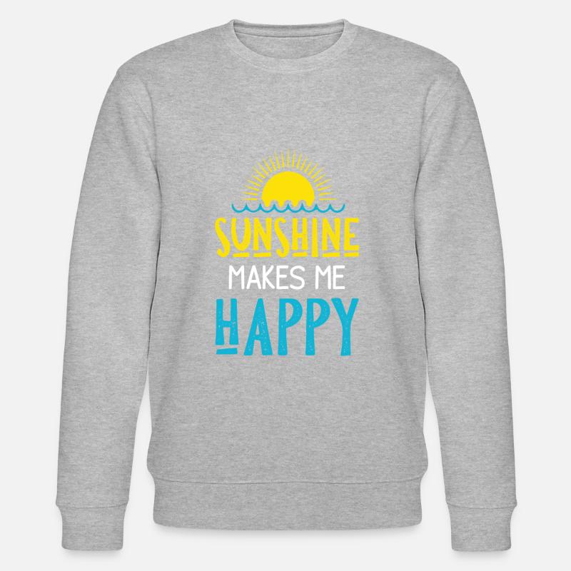 soleil soleil happy - Sweat bio CHANGER Stanley/Stella Unisexe - gris chiné