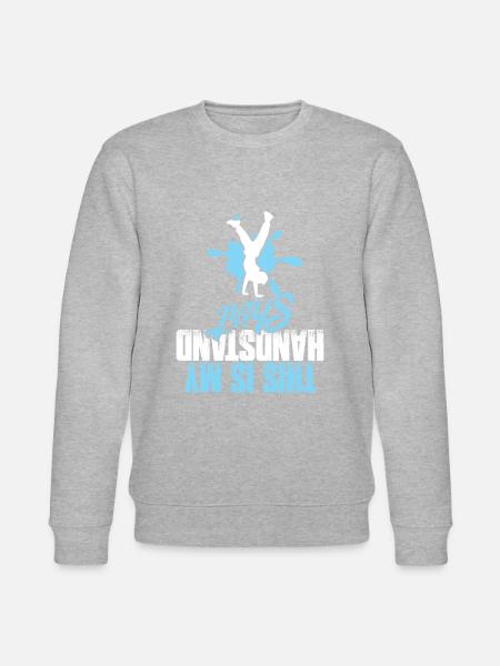 handstand cheerleading - Stanley/Stella CHANGER Unisex Organic Sweatshirt - heather grey