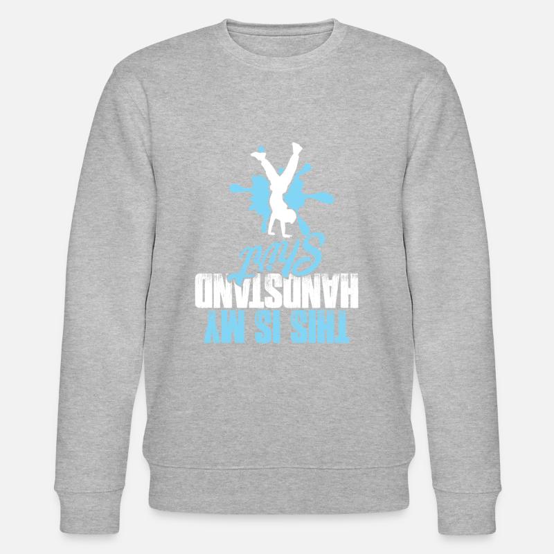 handstand cheerleading - Stanley/Stella Unisex Bio-Sweatshirt CHANGER  - Grau meliert
