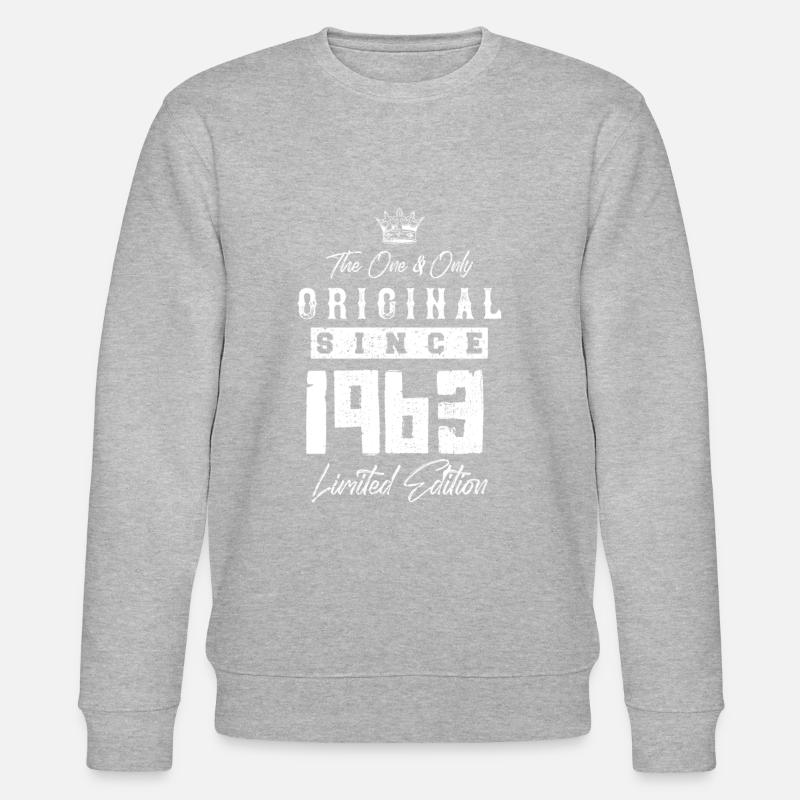 1963 limited edition - Stanley/Stella CHANGER Unisex Organic Sweatshirt - heather grey