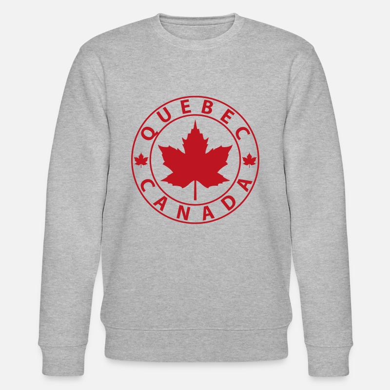 Quebec - Stanley/Stella Unisex Bio-Sweatshirt CHANGER  - Grau meliert