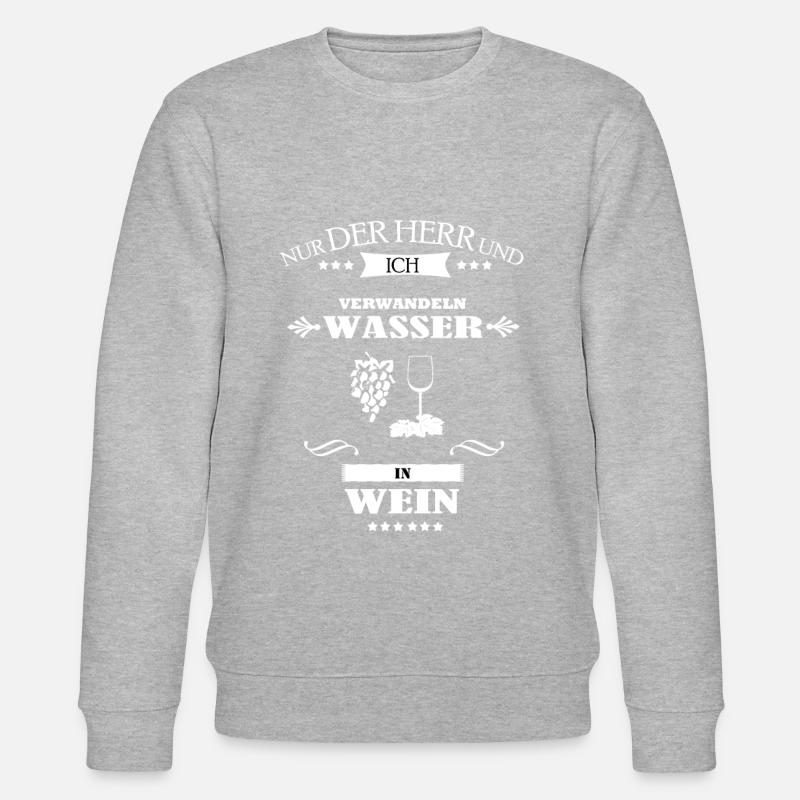 Winzer Weinbauer - Stanley/Stella Unisex Bio-Sweatshirt CHANGER  - Grau meliert