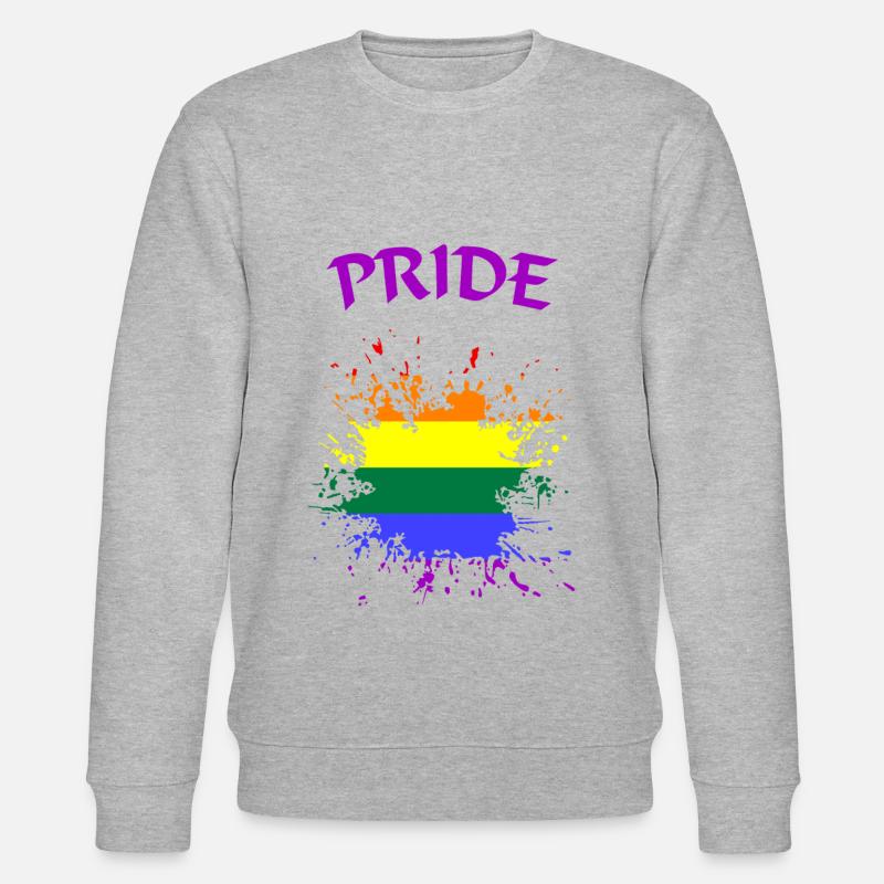 Pride - Stanley/Stella Unisex Bio-Sweatshirt CHANGER  - Grau meliert