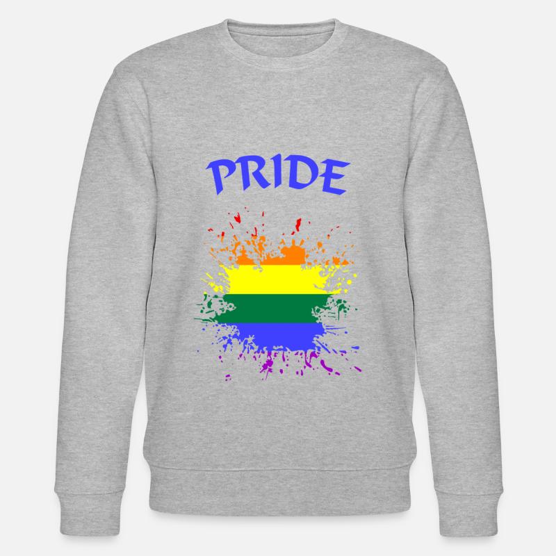 LGBTQ Pride - Stanley/Stella Unisex Bio-Sweatshirt CHANGER  - Grau meliert