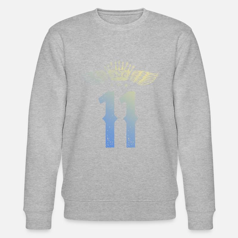 11 Couronne numérique - Sweat bio CHANGER Stanley/Stella Unisexe - gris chiné