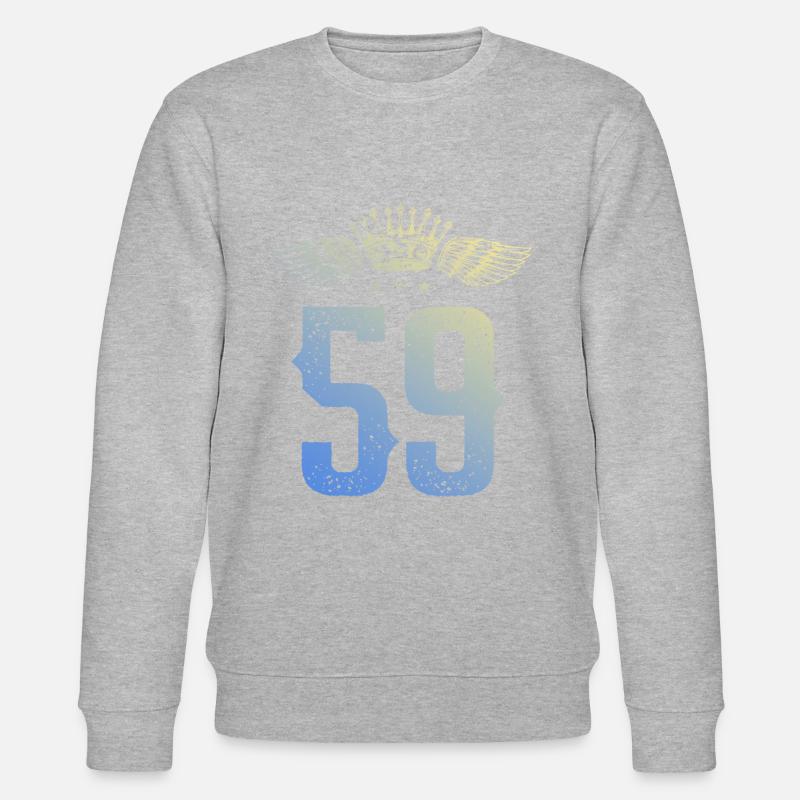59 Couronne numérique - Sweat bio CHANGER Stanley/Stella Unisexe - gris chiné