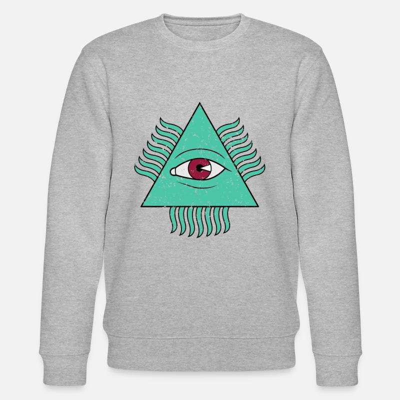 Pyramide Auge - Stanley/Stella Unisex Bio-Sweatshirt CHANGER  - Grau meliert