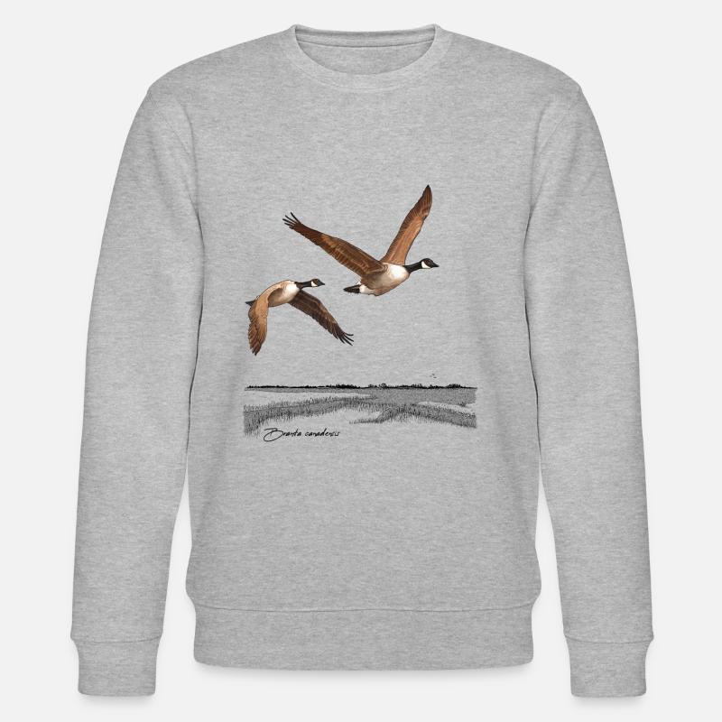 Kanadagänse - Stanley/Stella Unisex Bio-Sweatshirt CHANGER  - Grau meliert
