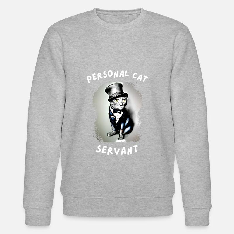 personal cat servant - Sweat bio CHANGER Stanley/Stella Unisexe - gris chiné