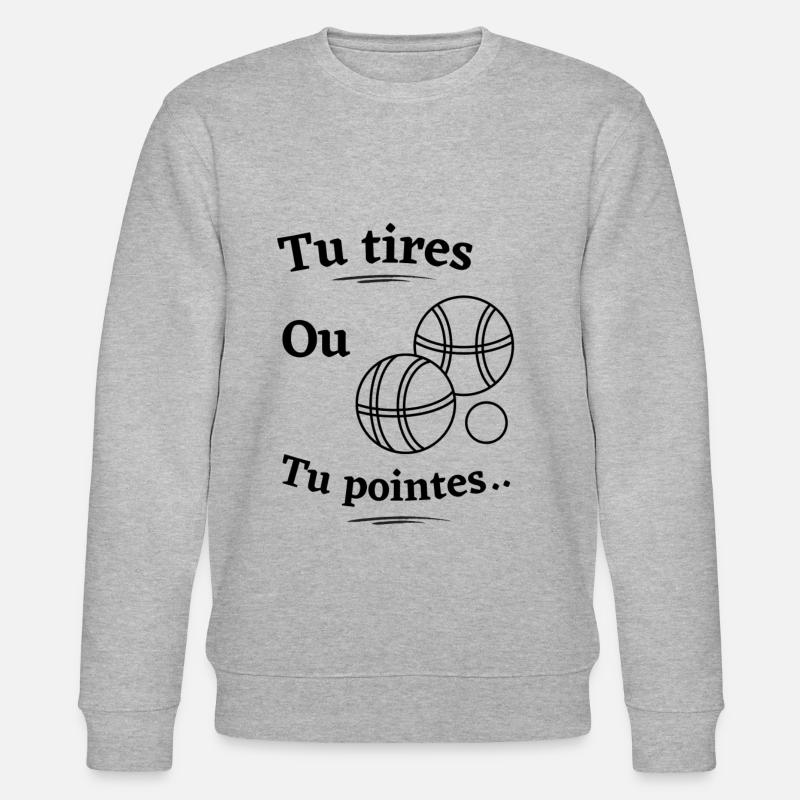 Tu tires ou tu pointes - Sweat bio CHANGER Stanley/Stella Unisexe - gris chiné