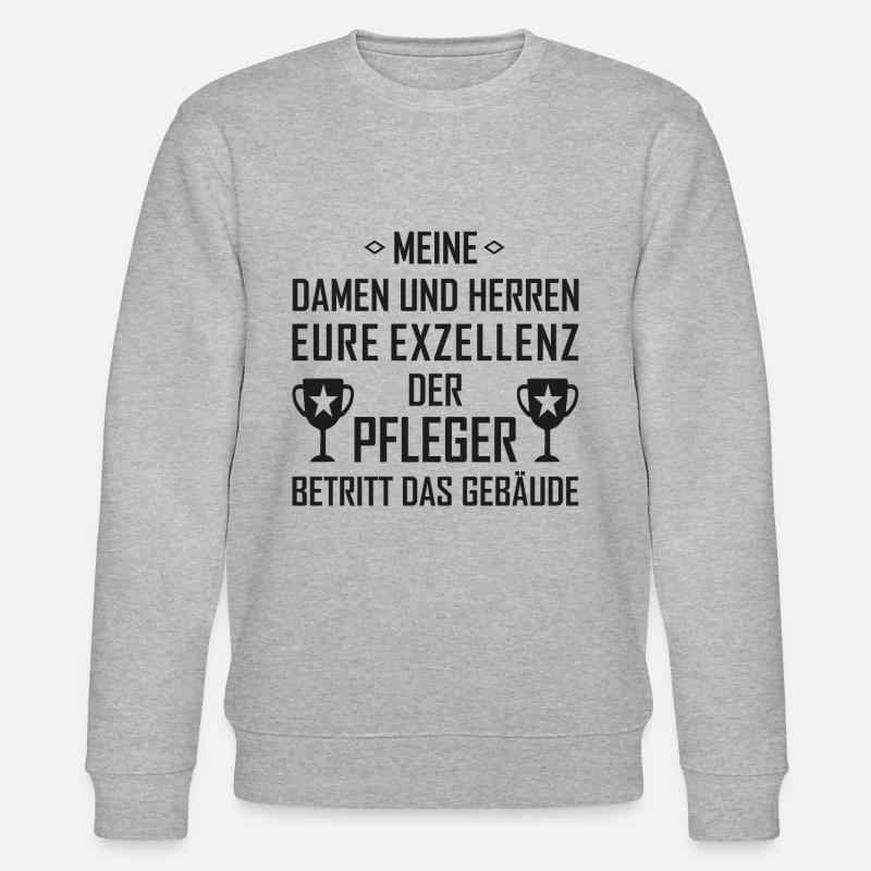 Der Pfleger - Stanley/Stella Unisex Bio-Sweatshirt CHANGER  - Grau meliert