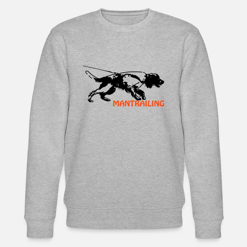 Springer spaniel mantrailing - Stanley/Stella CHANGER Unisex Organic Sweatshirt - heather grey