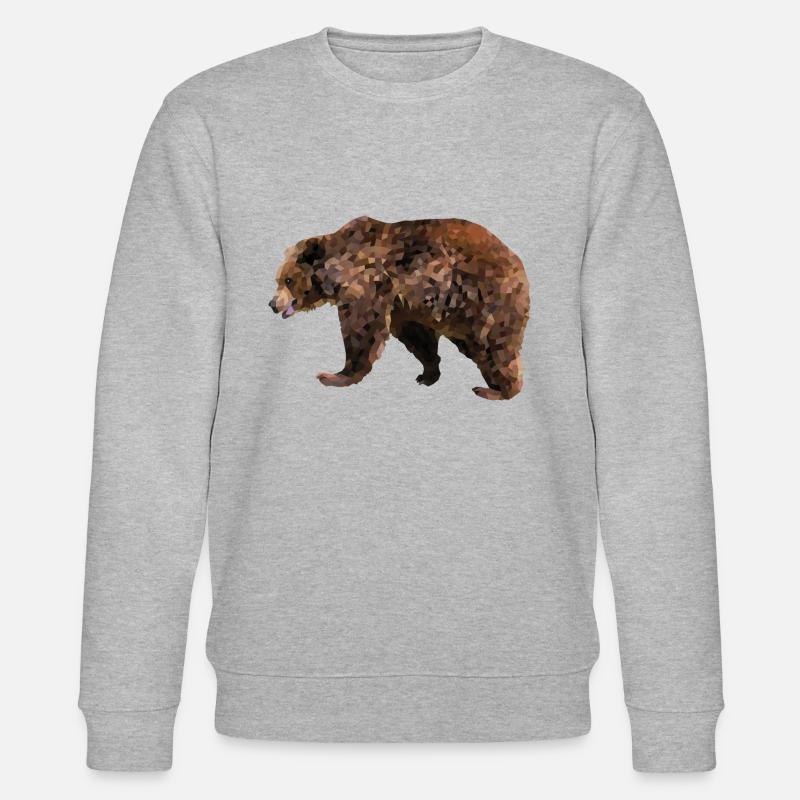 Grizzlybär - Stanley/Stella Unisex Bio-Sweatshirt CHANGER  - Grau meliert