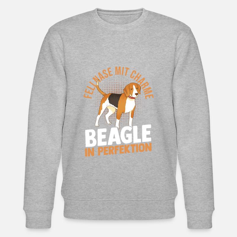 Chien Beagle - Sweat bio CHANGER Stanley/Stella Unisexe - gris chiné